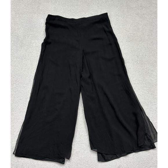 St. John Caviar Women's Black Palazzo Pants Size 14 #57980 - Picture 2 of 3